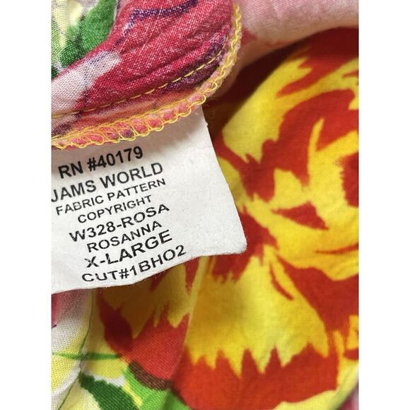 Vintage Jams World Hula Moon Rosanna Floral Sundress Hawaiian Tropical Size XL - Picture 6 of 8